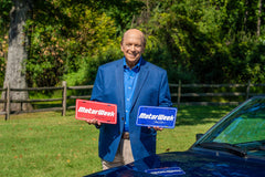 John Davis Autographed MotorWeek License Plate