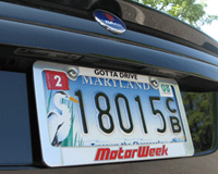 MotorWeek: Single MW License Plate Frame